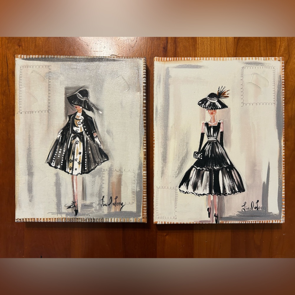 Liesl Long Fashion Theme Canvasses Canvas